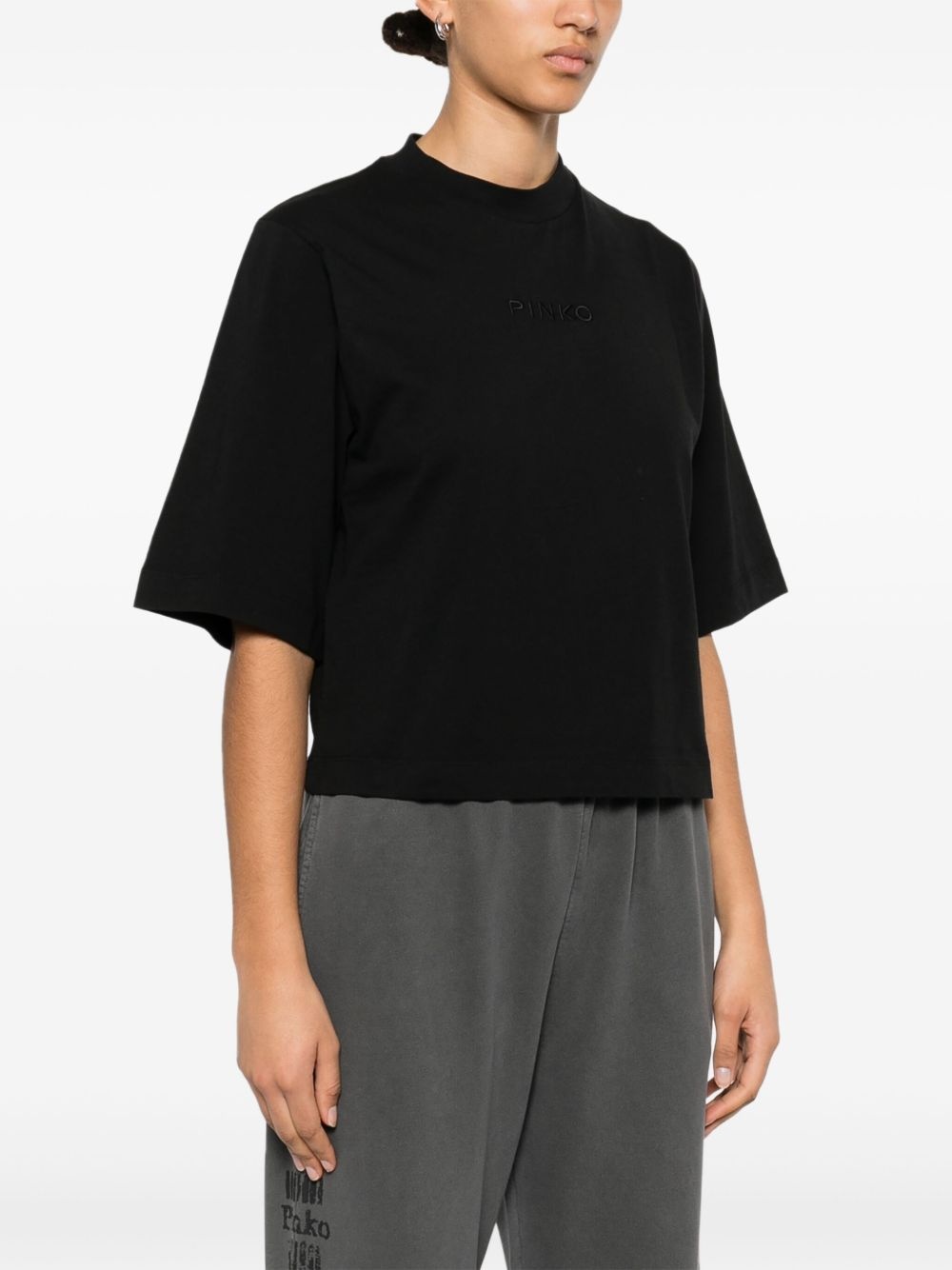 embroidered-logo T-shirt - 3