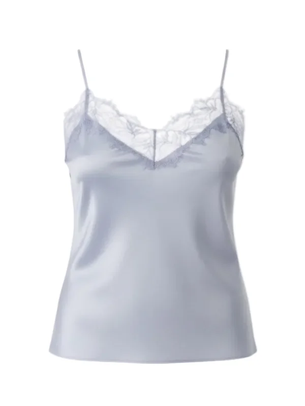 Bobbi Lace Trim Cami in Whisper - 1