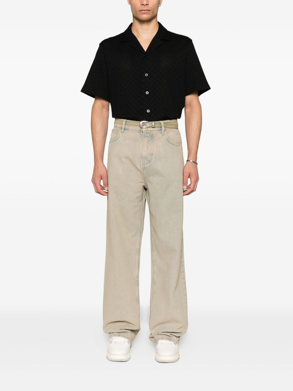 faded denim jeans - 2