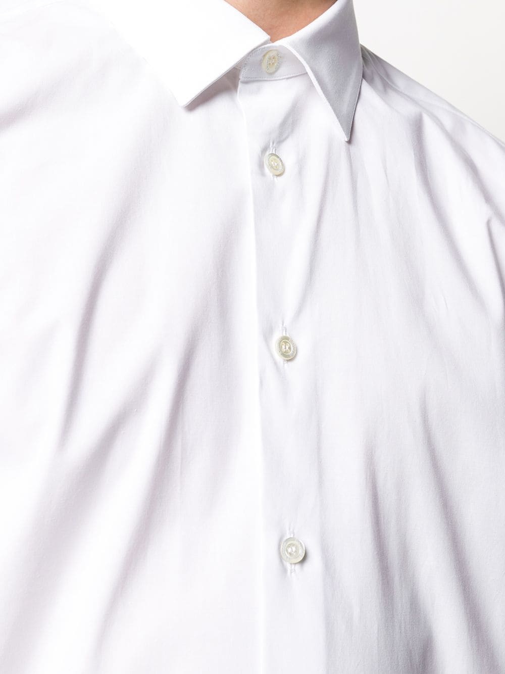 spread-collar button-up shirt - 5