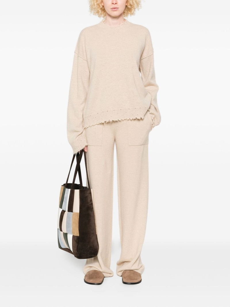UMA WANG pocket-detail cashmere trousers outlook