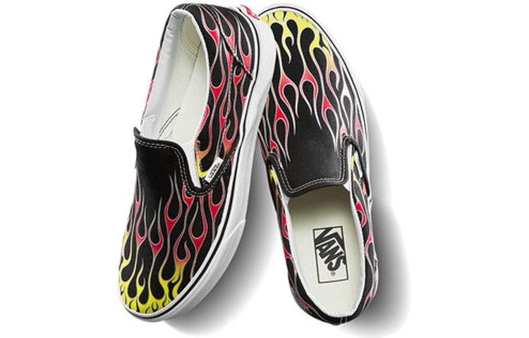 Vans Classic Slip-On 'Mash Up Flames' VN0A38F7VKJ - 5
