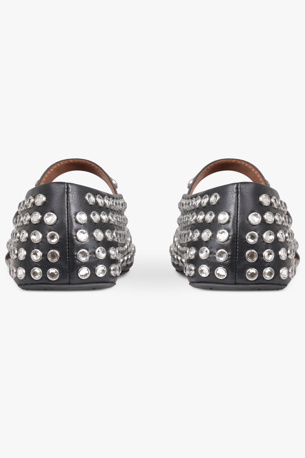 STUD BALLERINA STRAP FLAT | BLACK - 5