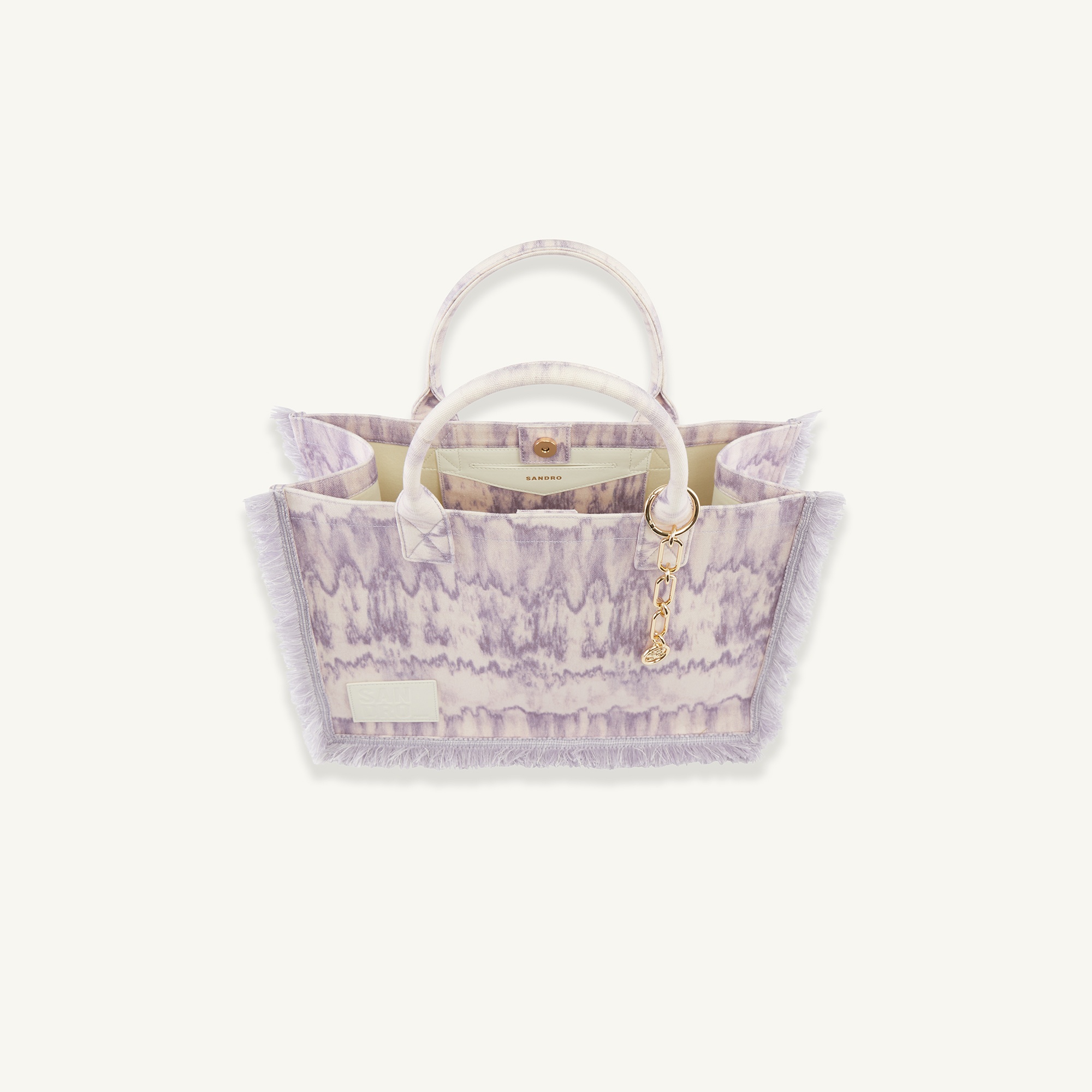 Tie-dye fabric tote bag - 4