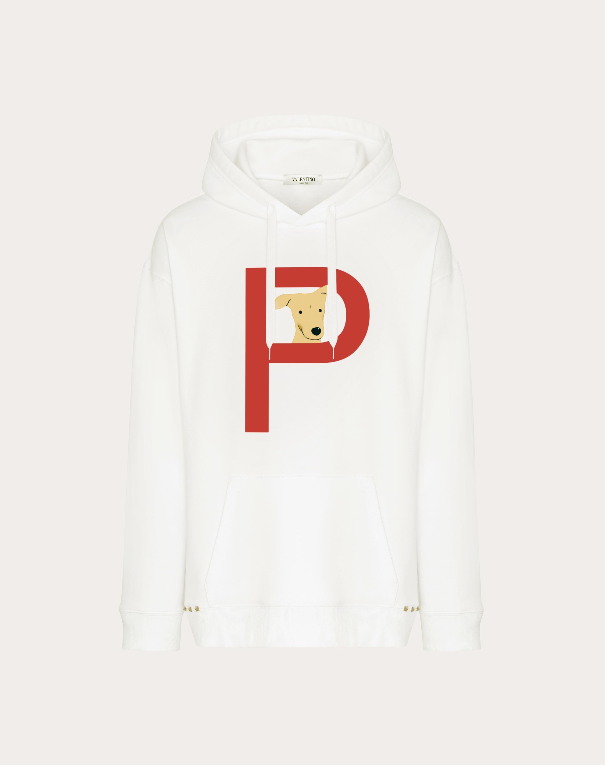 VALENTINO GARAVANI ROCKSTUD PET CUSTOMISABLE UNISEX HOODED SWEATSHIRT - 1