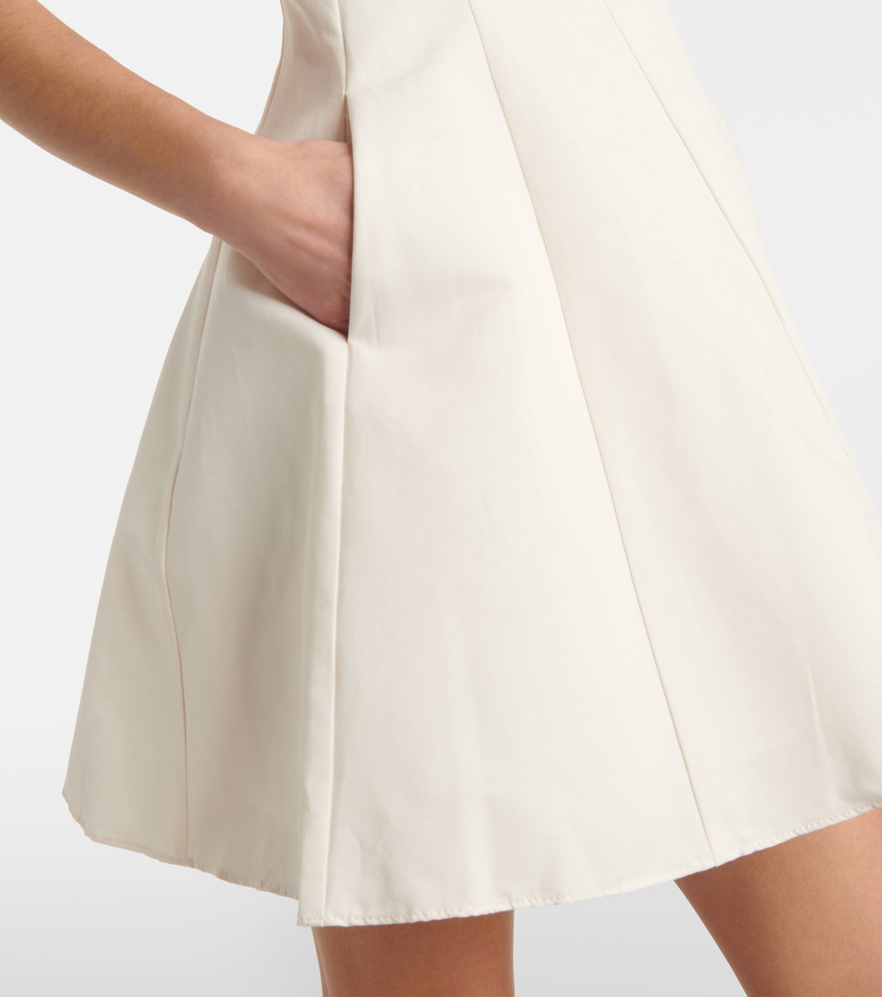 Bridal Joy cotton-blend minidress - 5