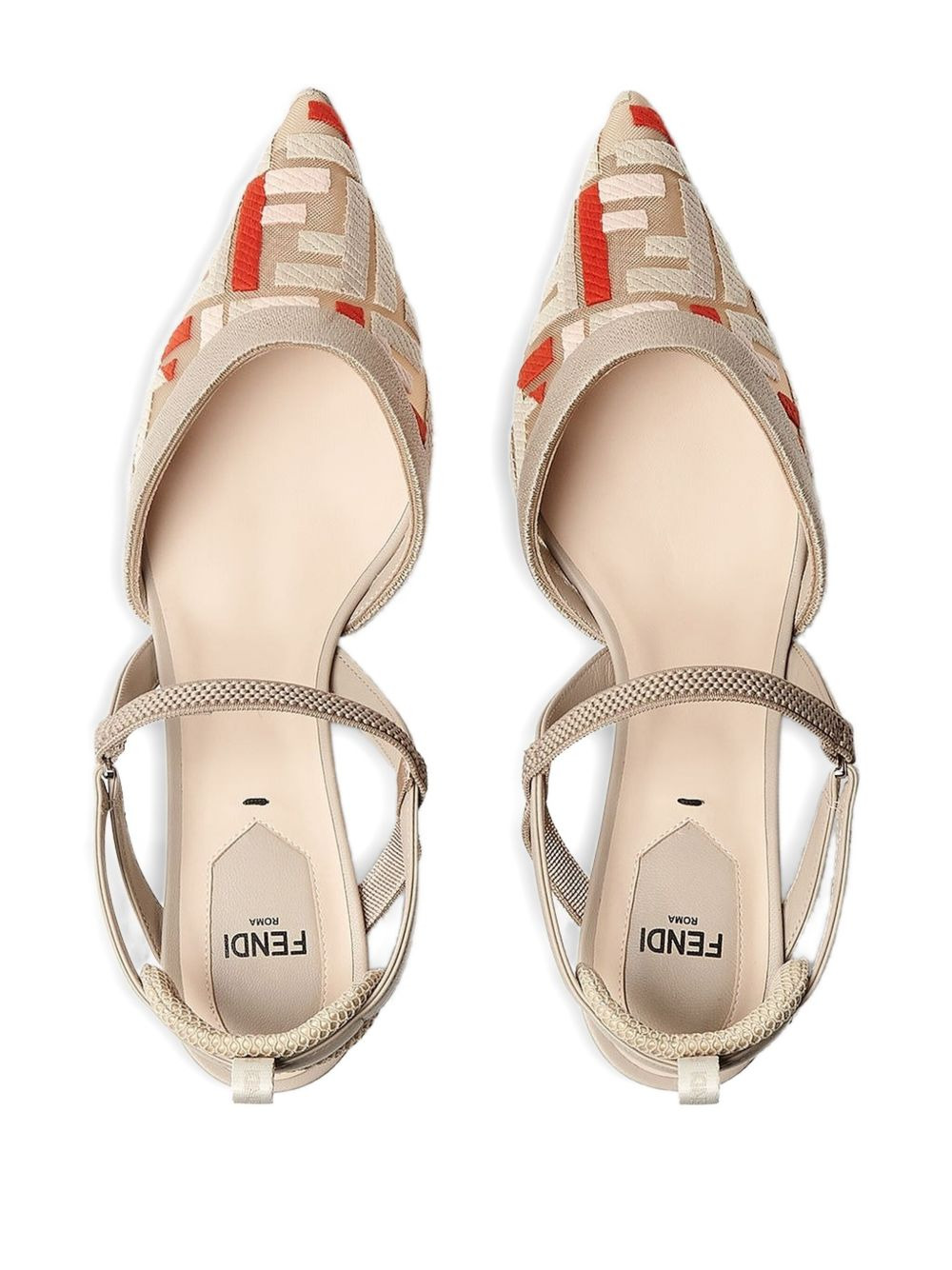 Colibrì FF-motif slingback pumps - 4