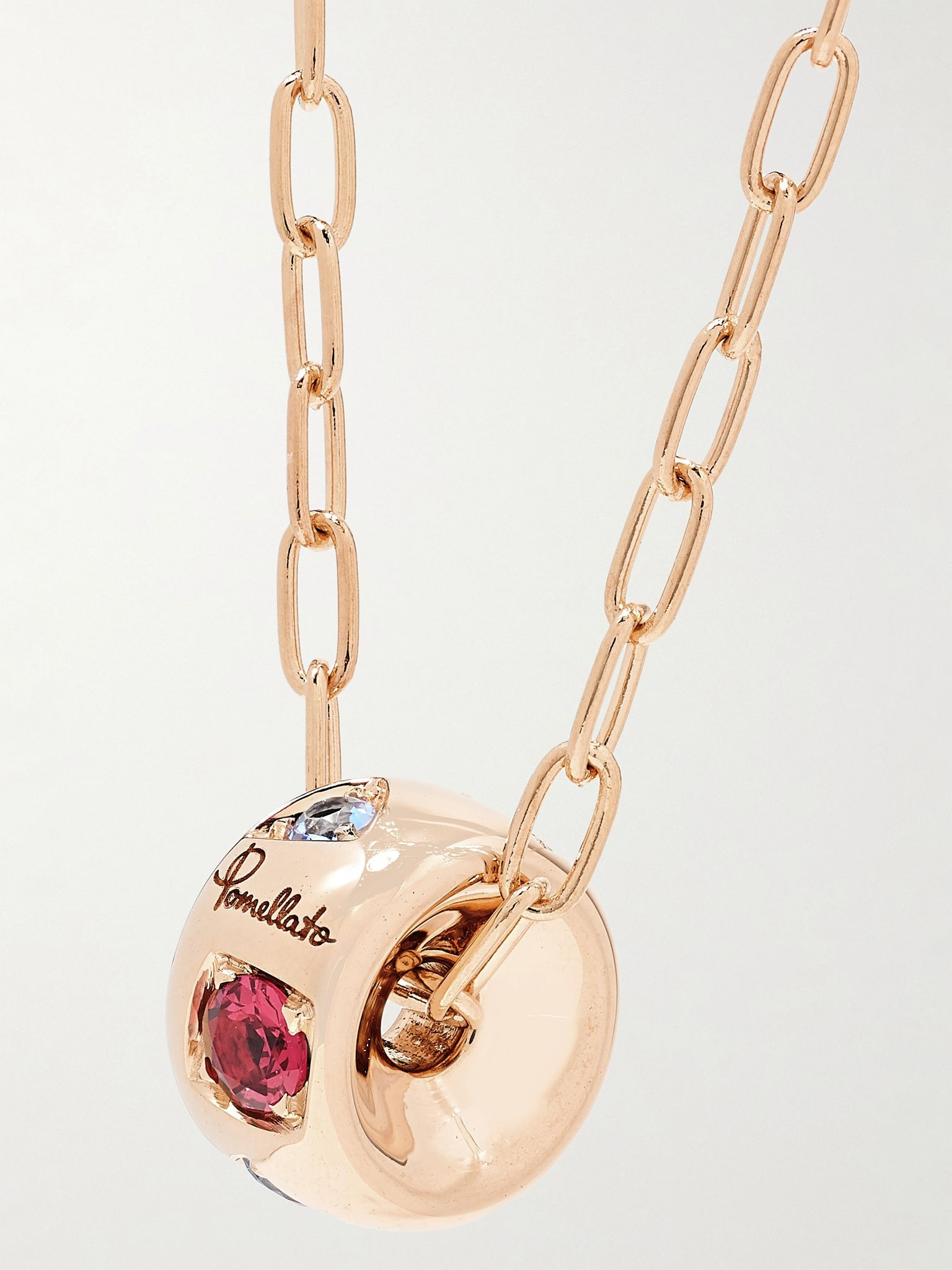 Iconica 18-karat rose gold multi-stone necklace Gold - 4