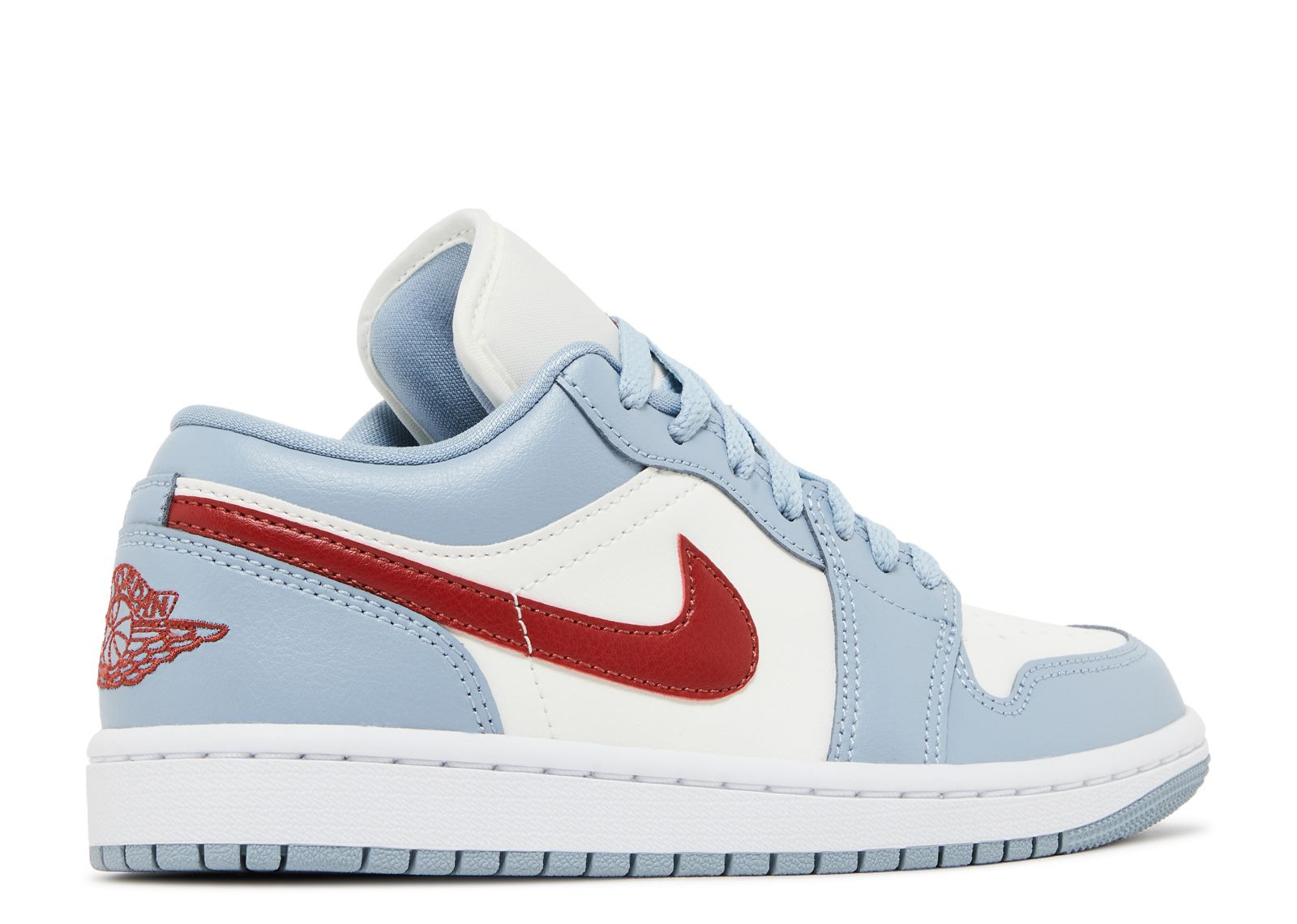 WMNS JORDAN 1 LOW 'BLUE WHISPER DUNE RED' - 3