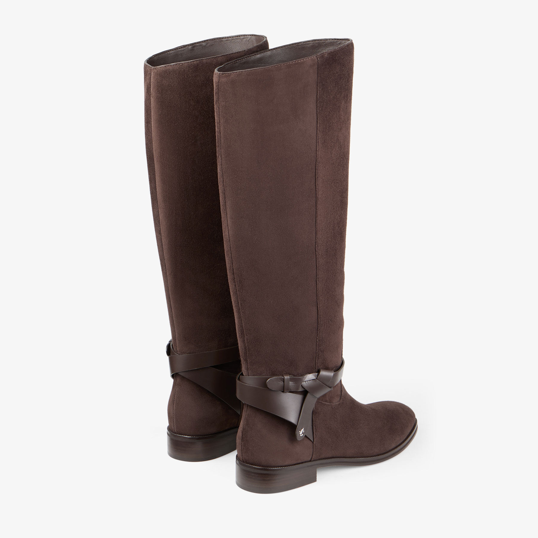 Lawton Knee Boot Flat
Chocolate Suede and Calf Leather Knee High Boots - 5