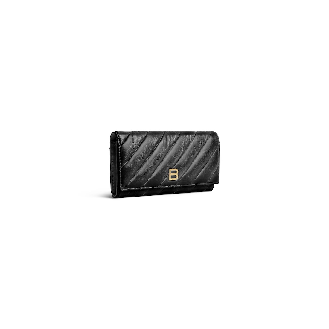 Women's Crush Wallet On Chain Quilted  in Black - 2