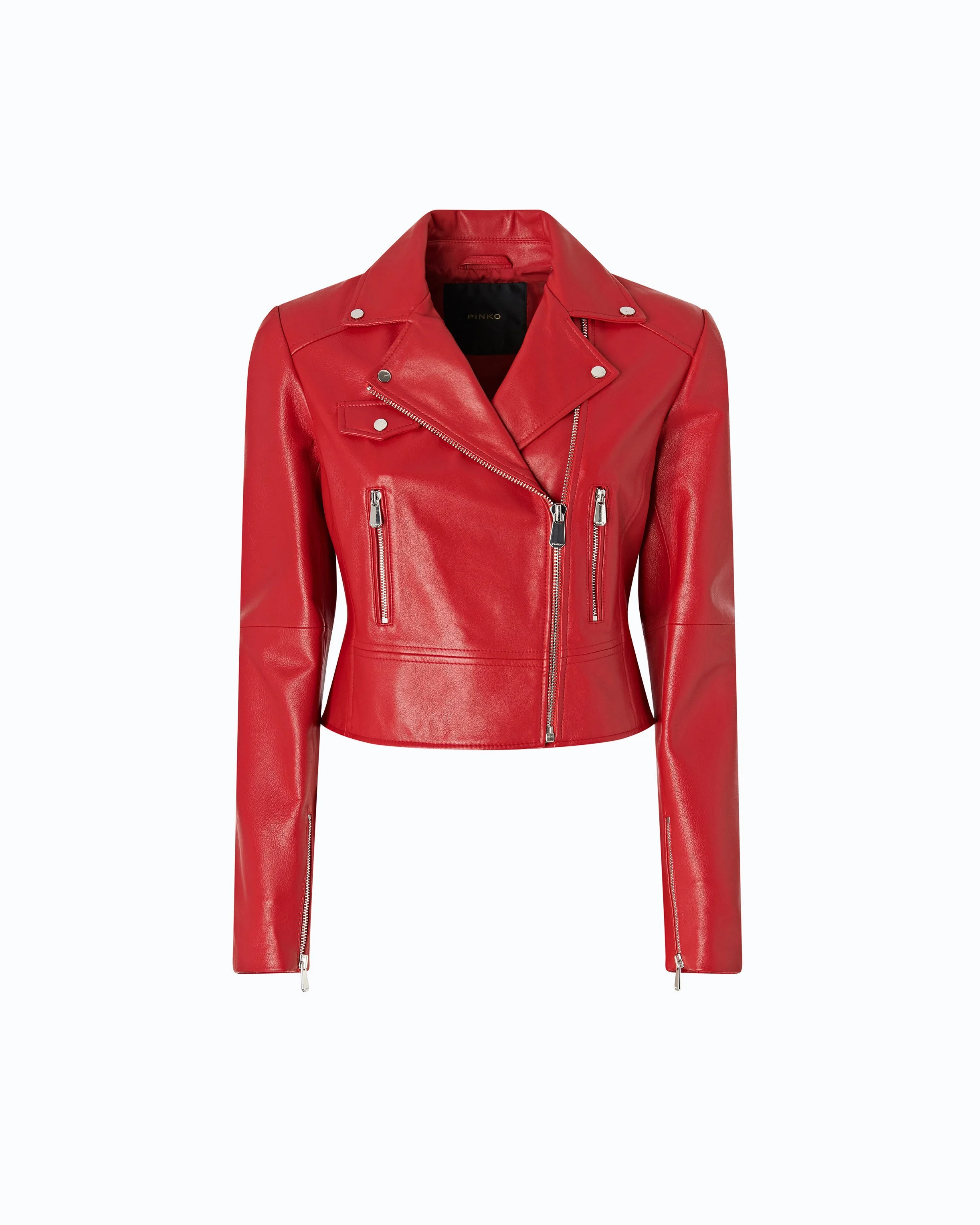 NAPPA LEATHER BIKER-STYLE JACKET - 1