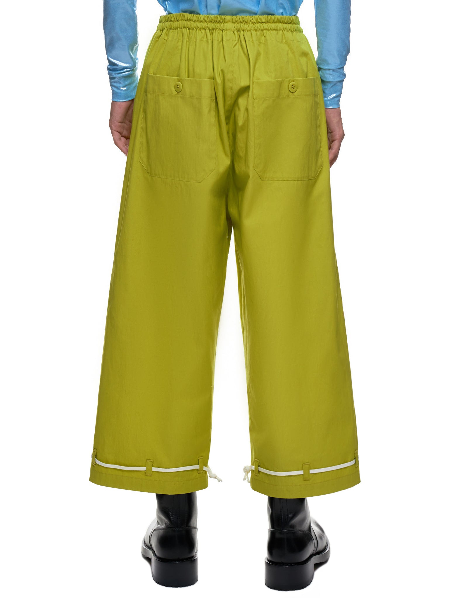 Cropped Flat Front Trousers - 3
