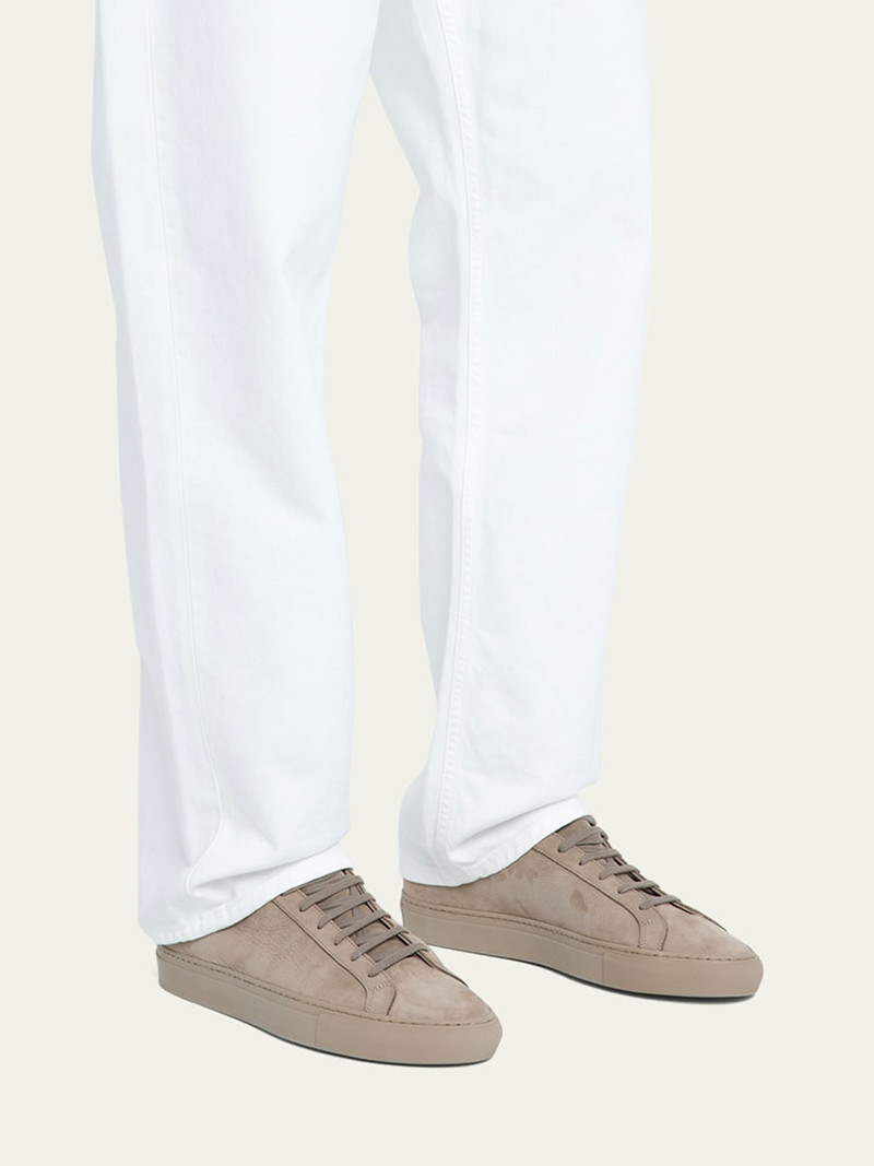 Common Projects Men's Achilles Nubuck Low-Top Sneakers outlook