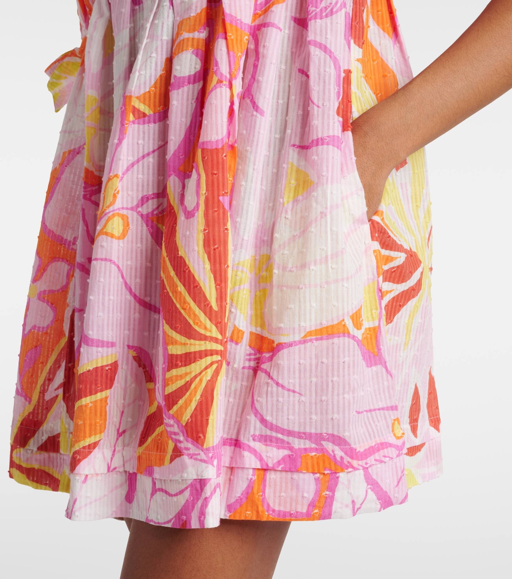 Catalina printed cotton minidress - 5