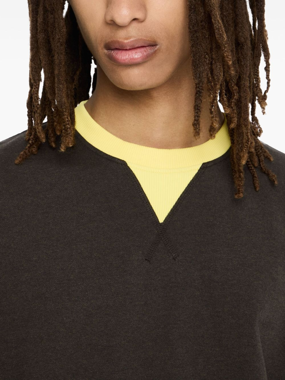 contrast-trim sweatshirt - 4