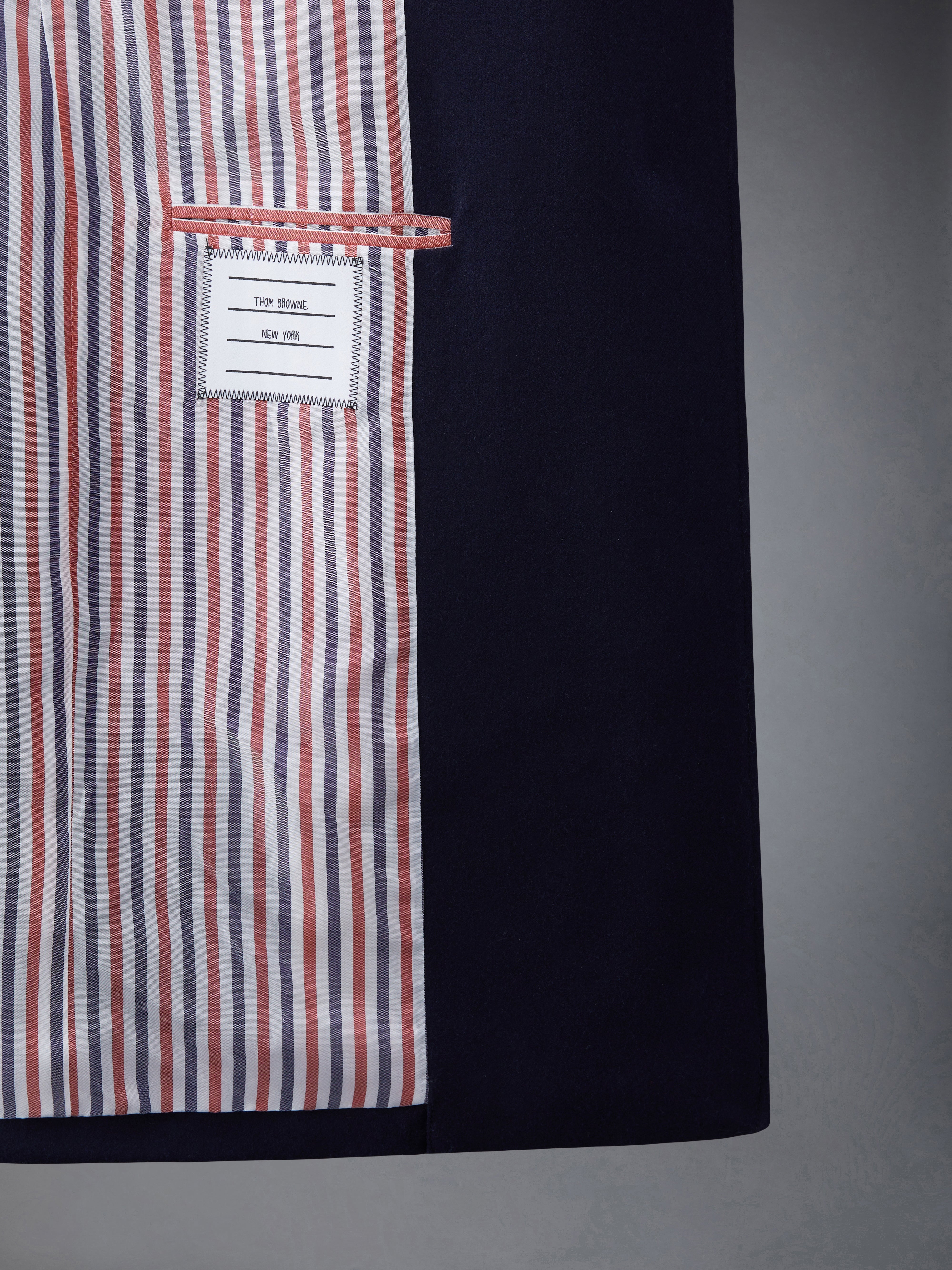 Flannel 4-Bar Sack Overcoat - 5