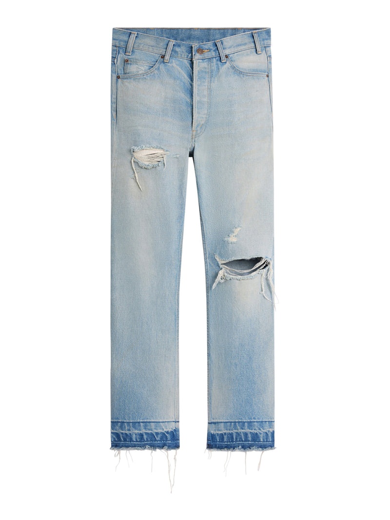 Celine Men Jeans Wesley In Denim Lavaggio Eastside Distressed - 1