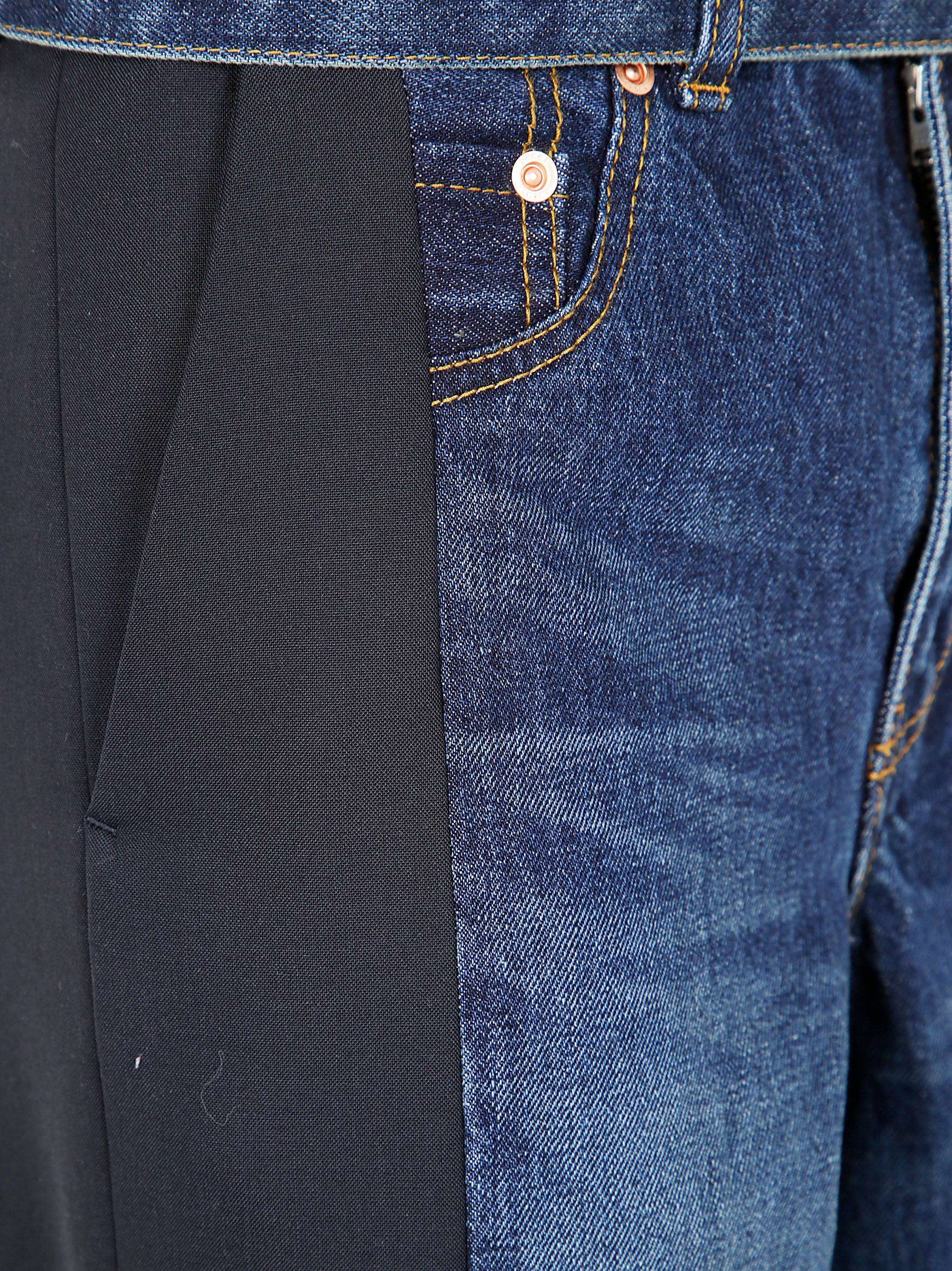 Sacai Women Denim X Suiting Pants - 3