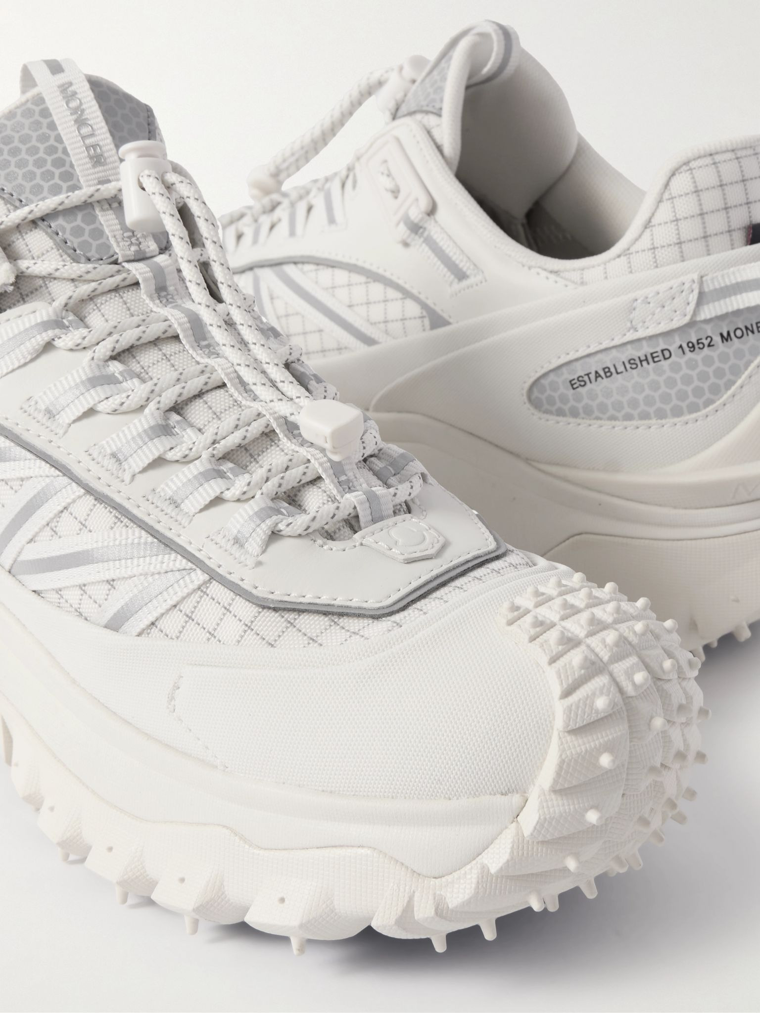 Trailgrip GTX Leather-Trimmed Ripstop and Rubber Sneakers White - 5