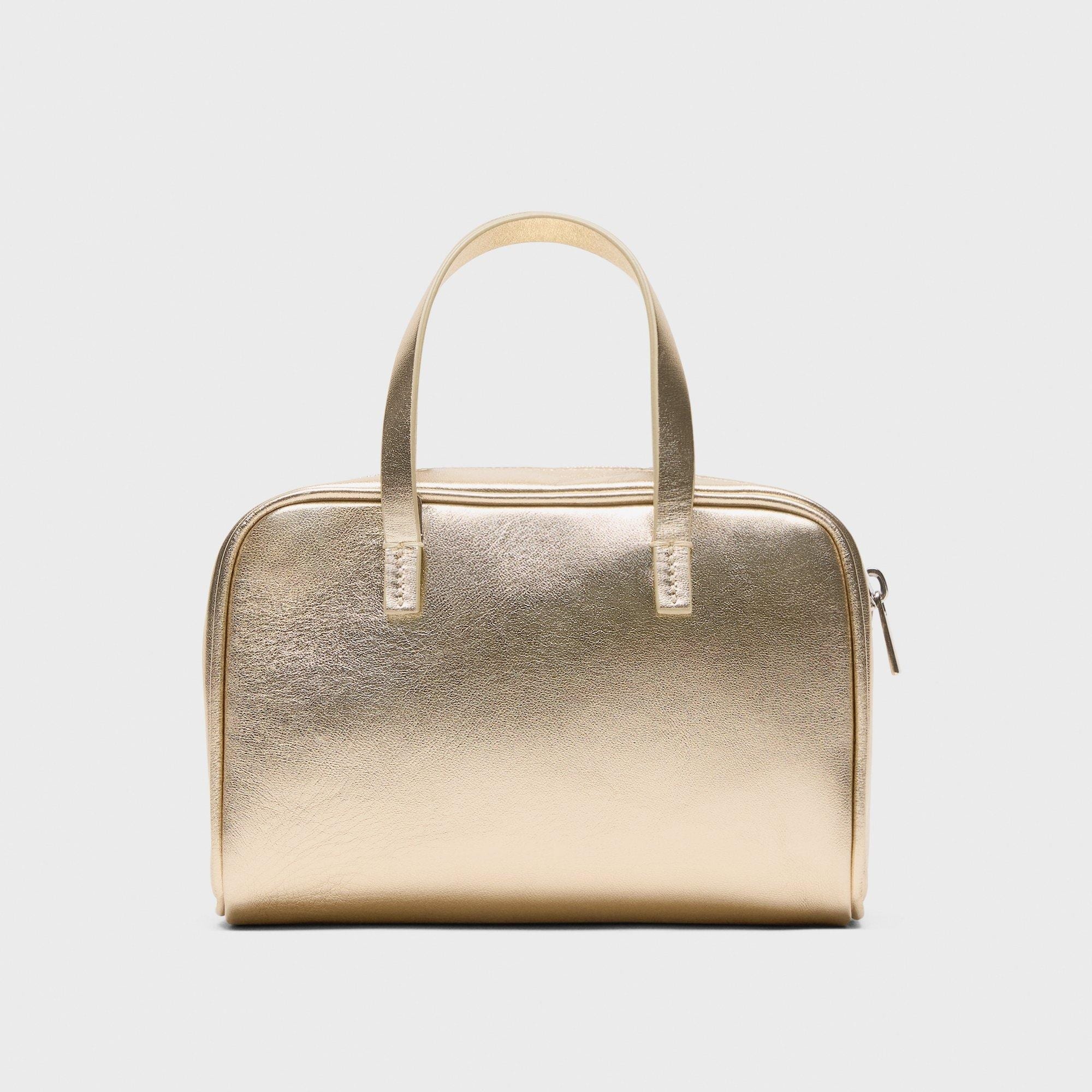 Mini Pillow Bag in Metallic Leather - 5