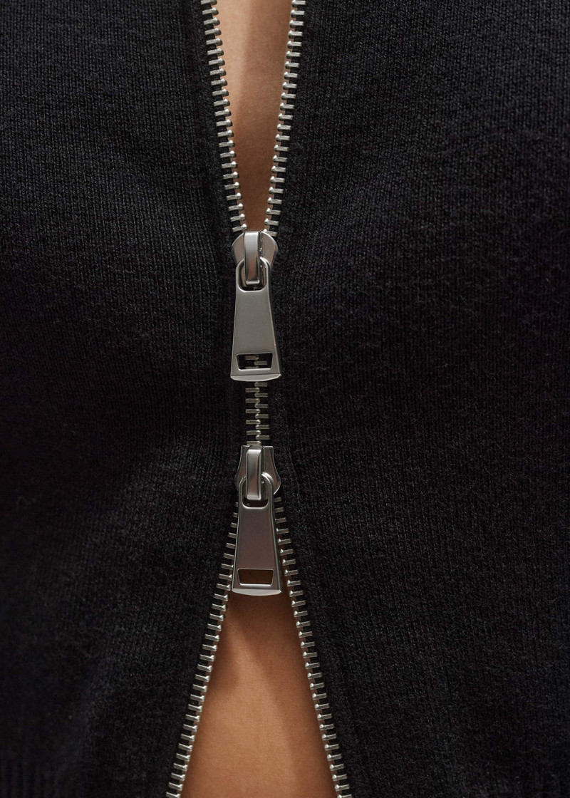Two-Way Zip Cardigan 3