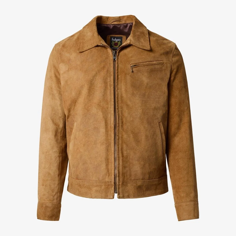 Schott® N.Y.C. x Allen Edmonds Rough-out Suede Jacket - 1