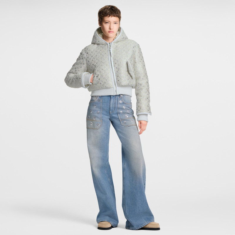 Monogram Tweed Cropped Jacket 6