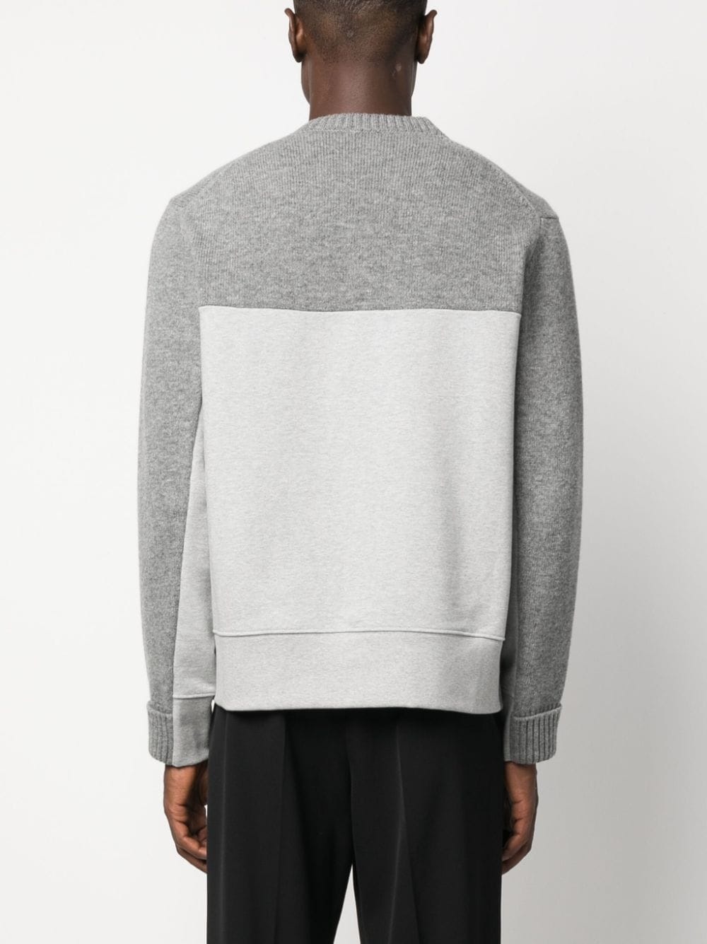 Cut Seal-print panelled jumper - 4