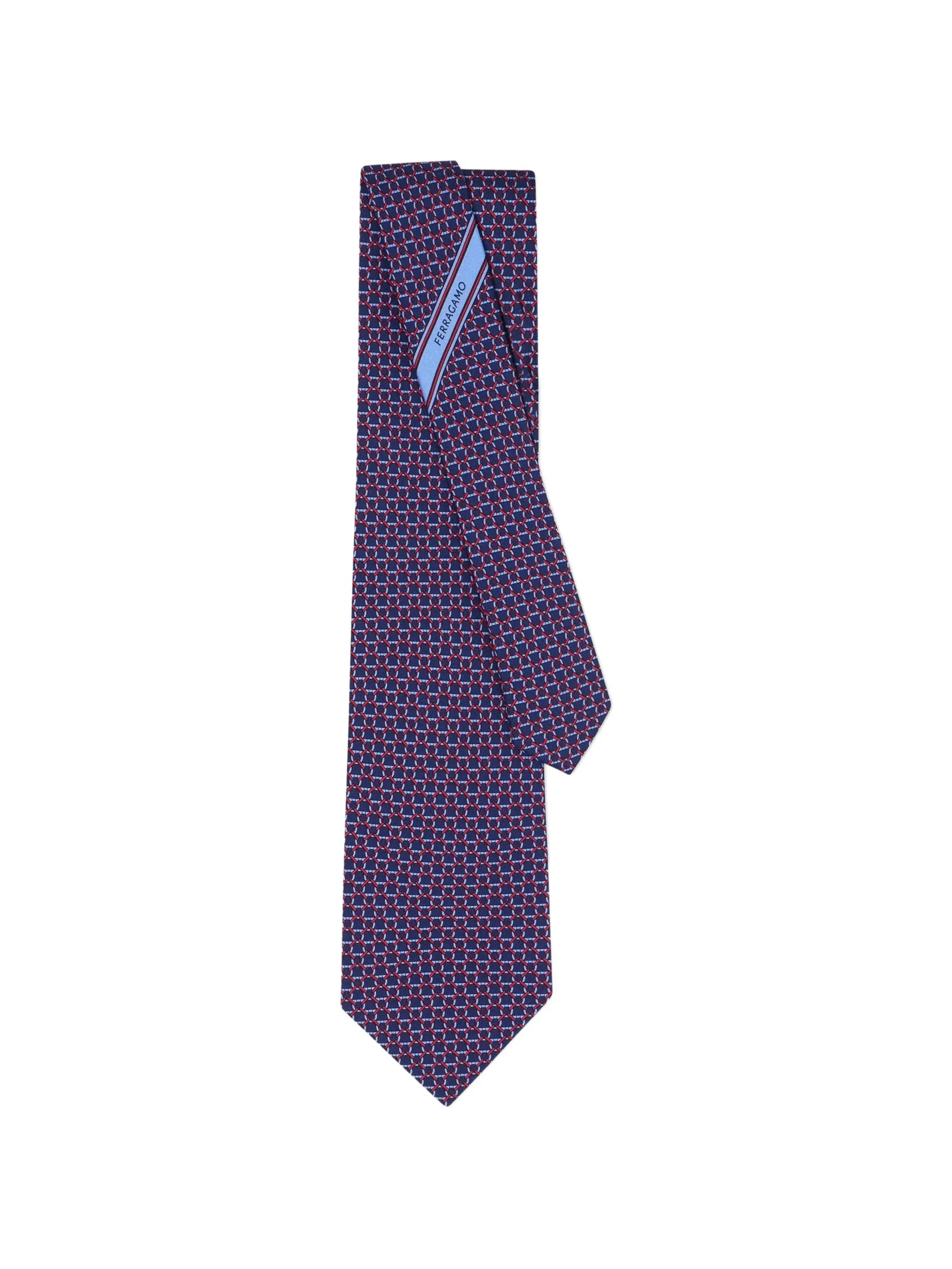 Ferragamo Gancini Link-print Tie - 1