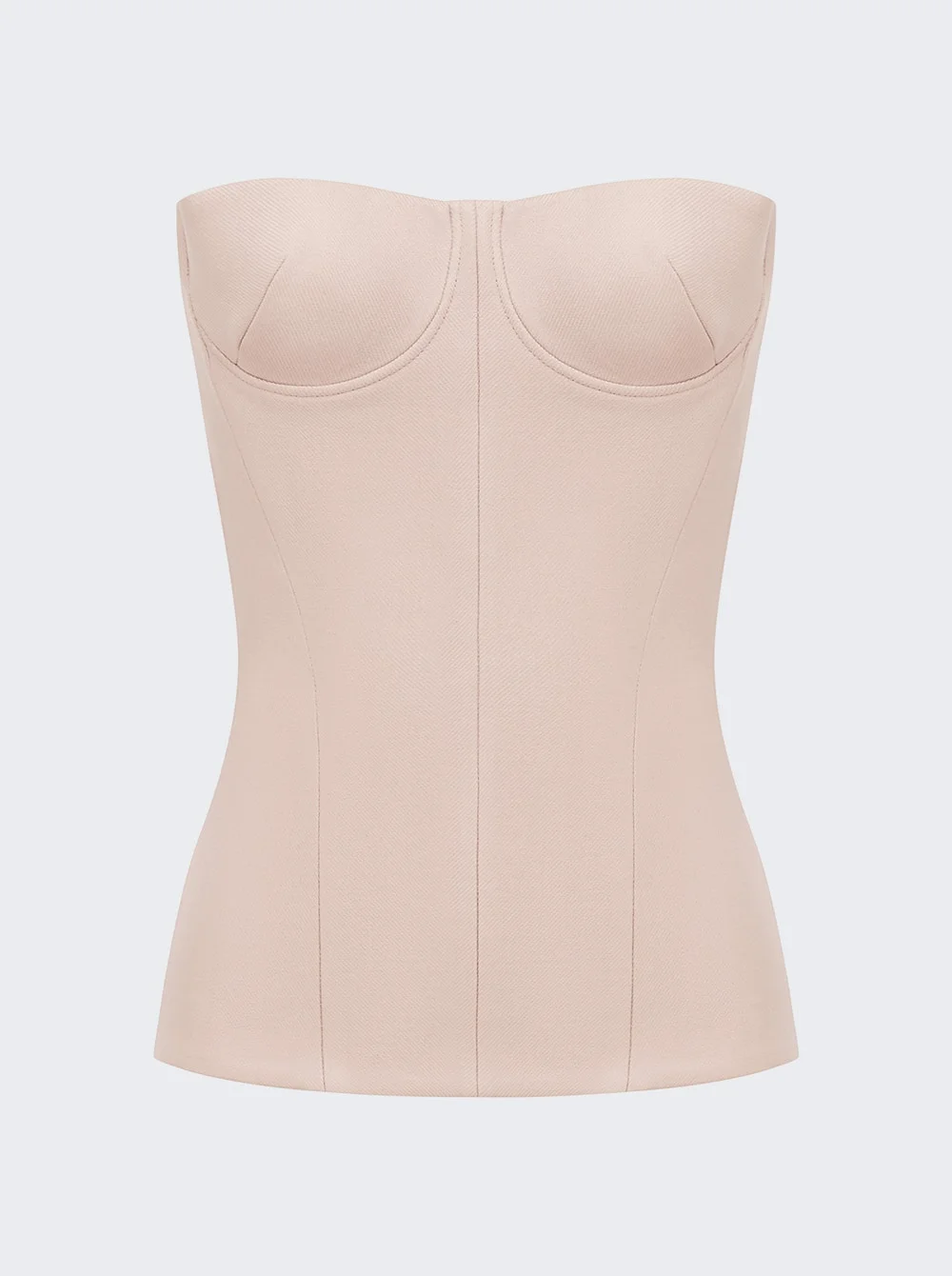 Suiting Longline Cupped Corset Top Sepia - 1