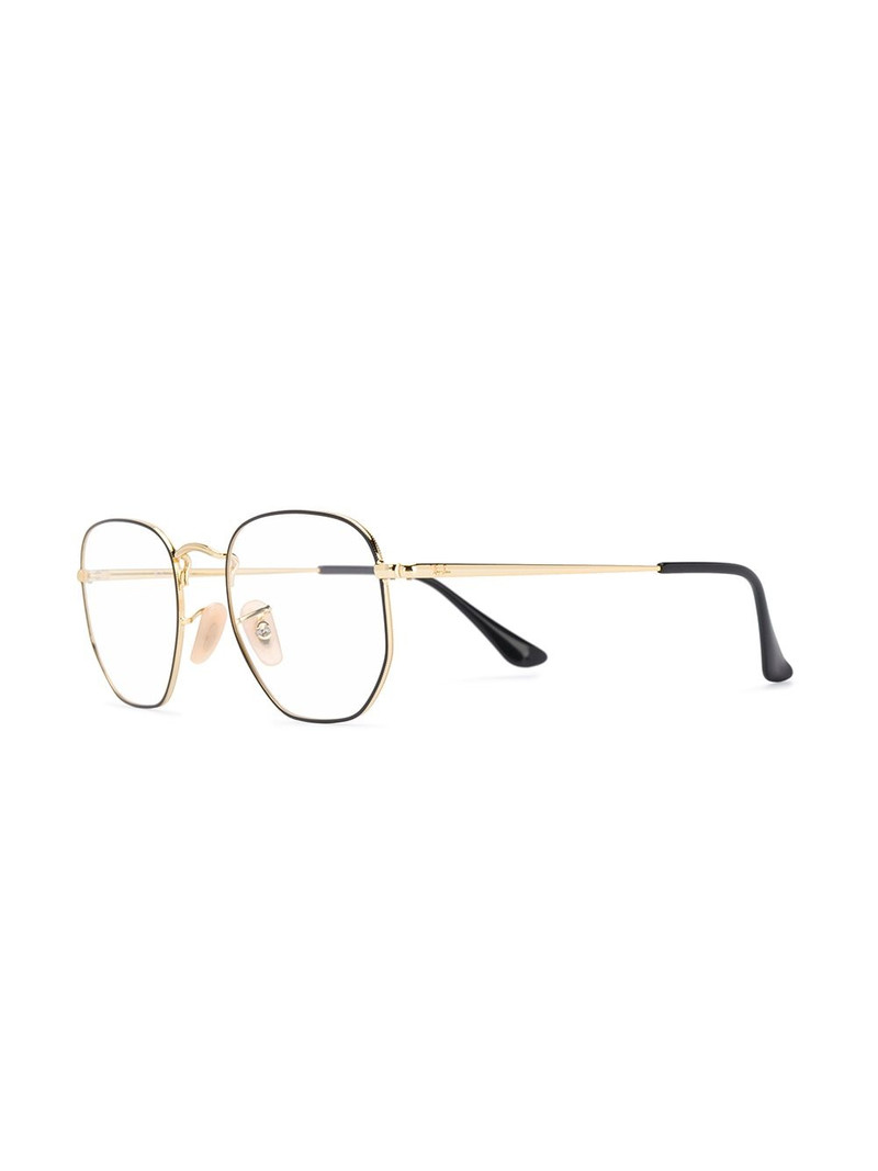 Ray-Ban two-tone hexagonal frame glasses outlook