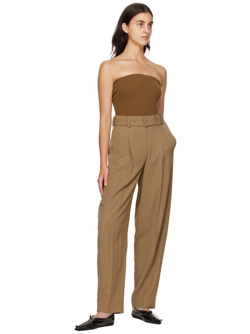 JOSEPH Tan Drew Trousers outlook