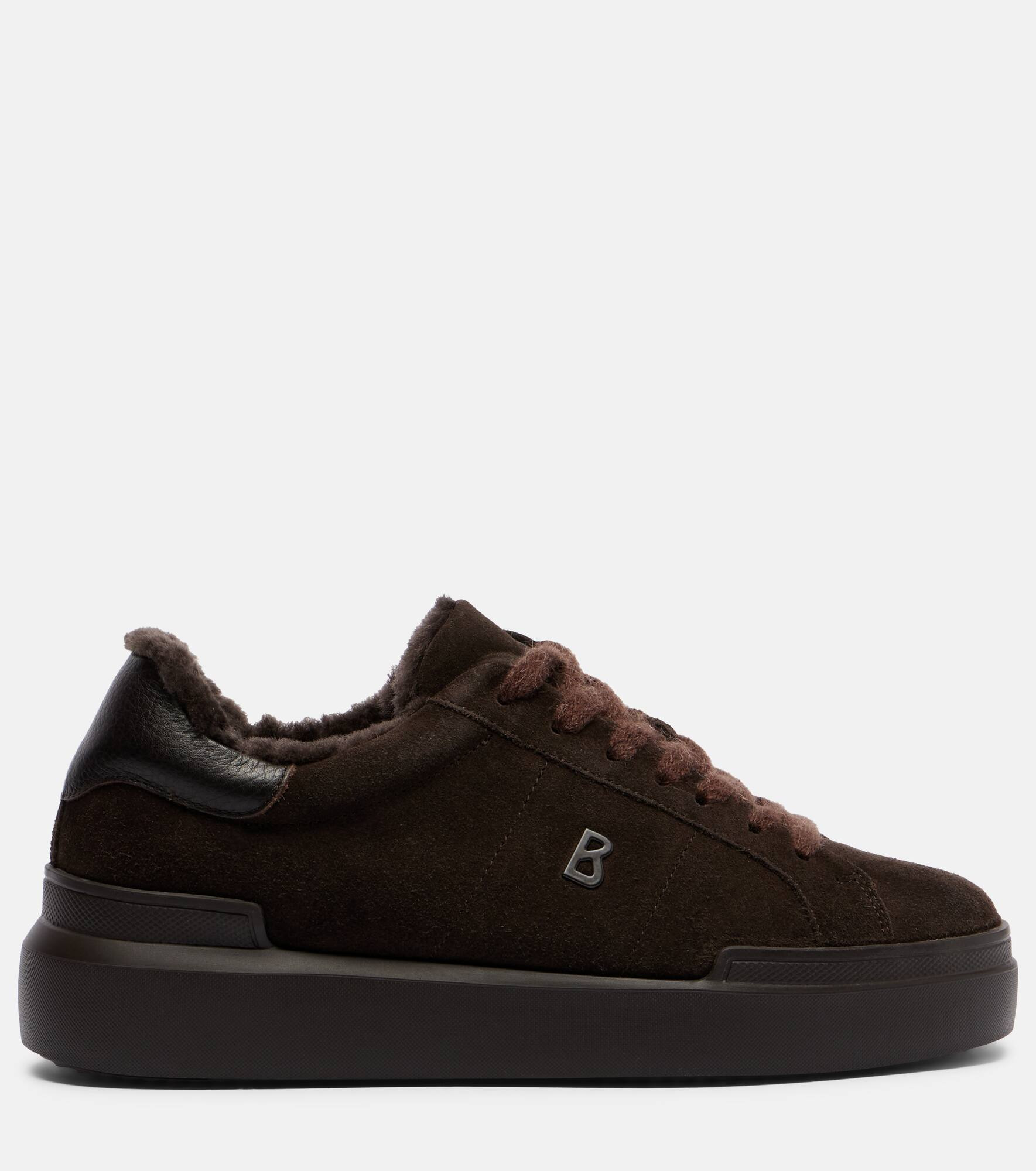 Hollywood 32 shearling-lined suede sneakers - 4
