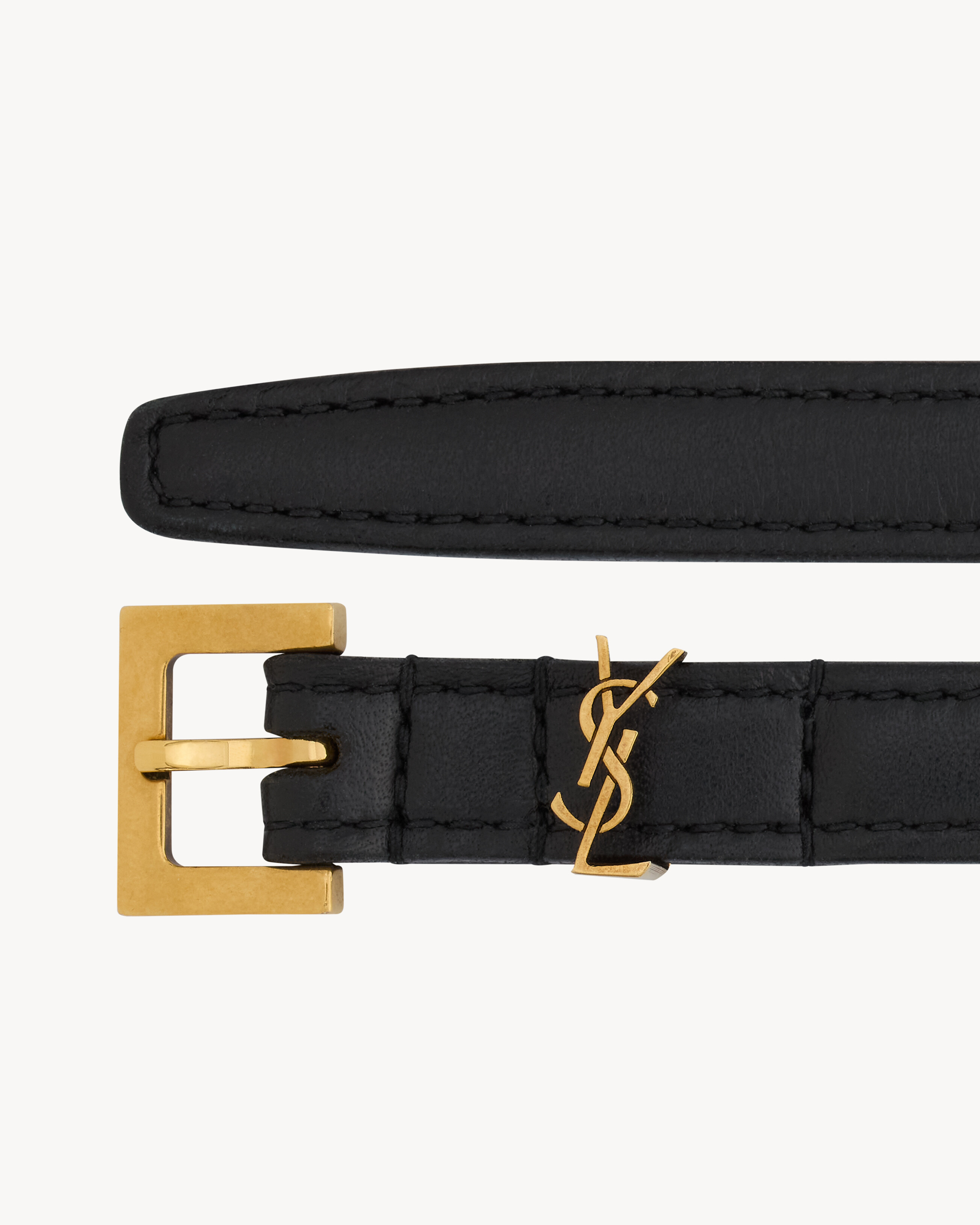 cassandre extra thin belt in smooth leather - 2