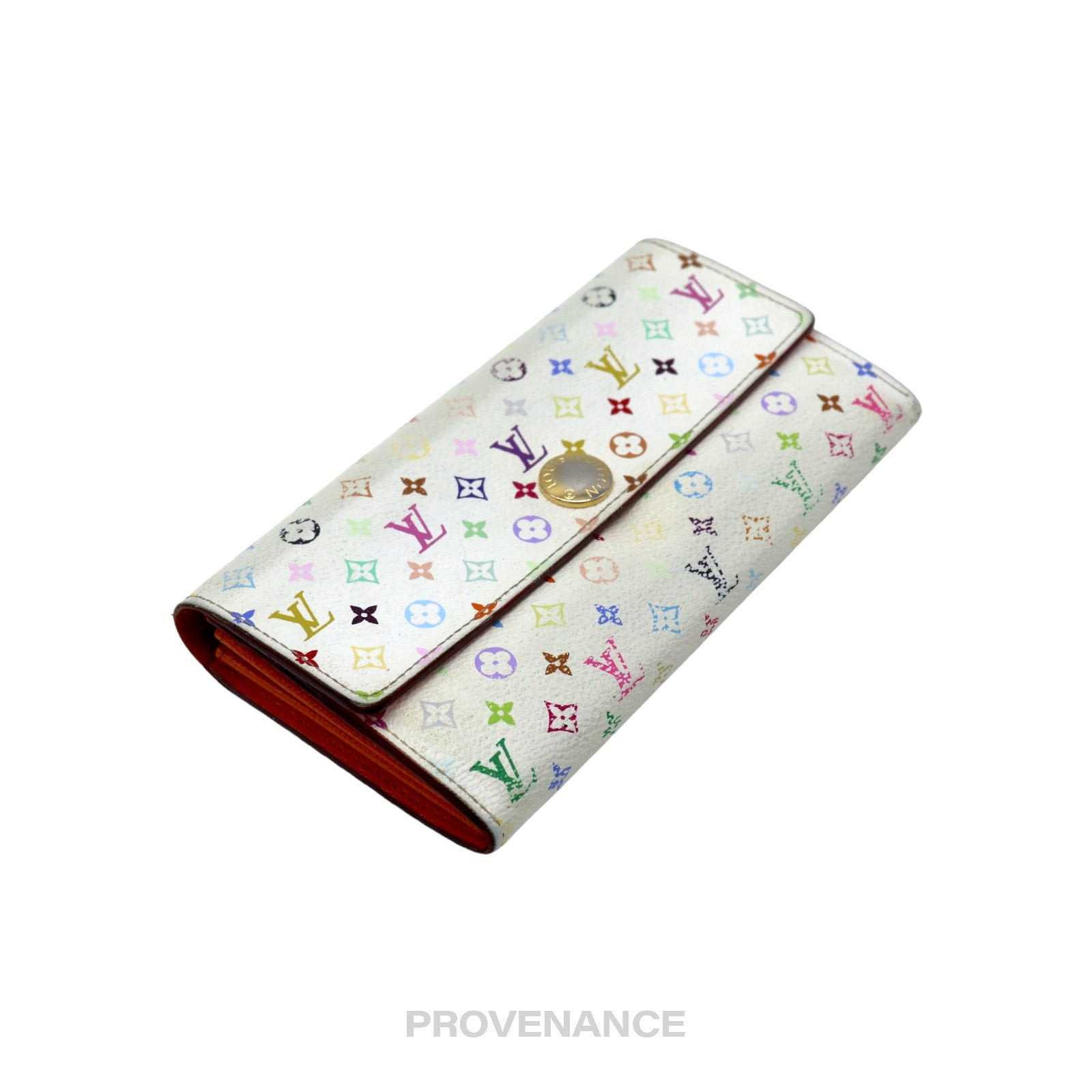 Louis Vuitton  Sarah Long Wallet - Monogram Multicolore Orange - 4