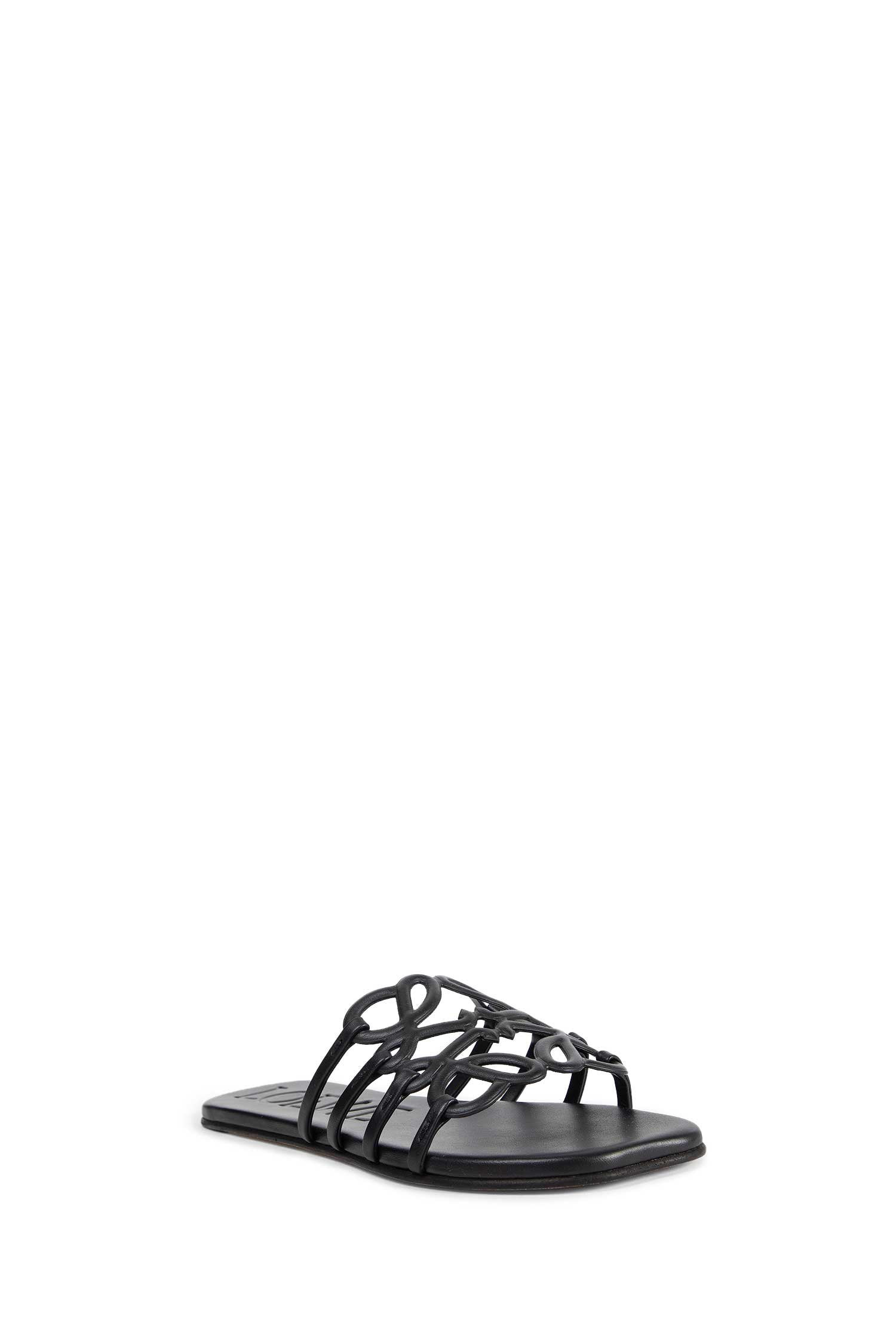 Petal Anagram Slides In Soft Calfskin - 2