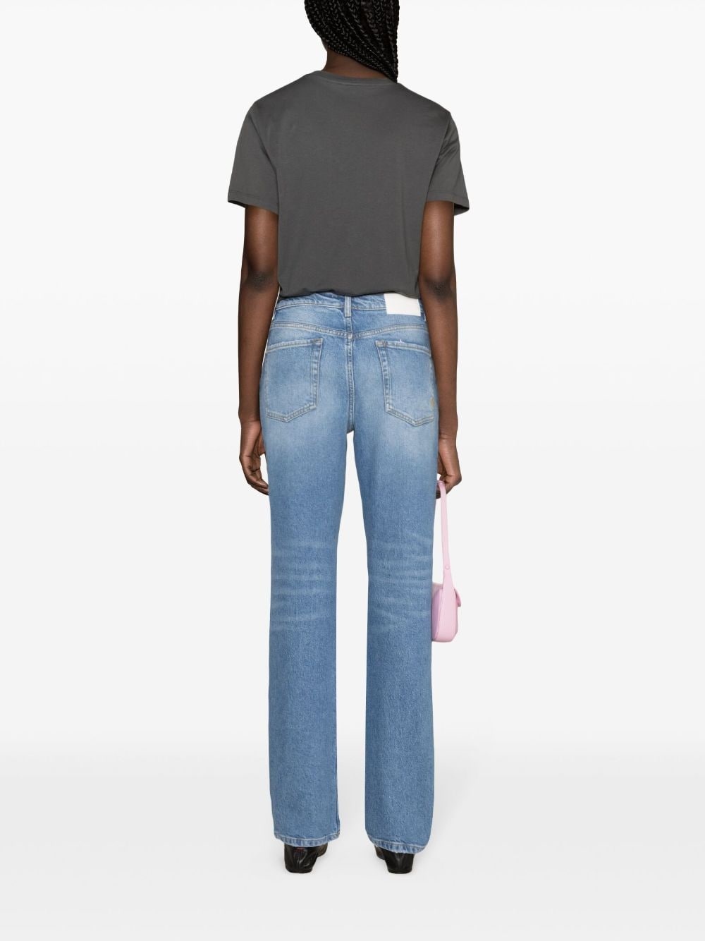 high-rise straight-leg jeans - 4