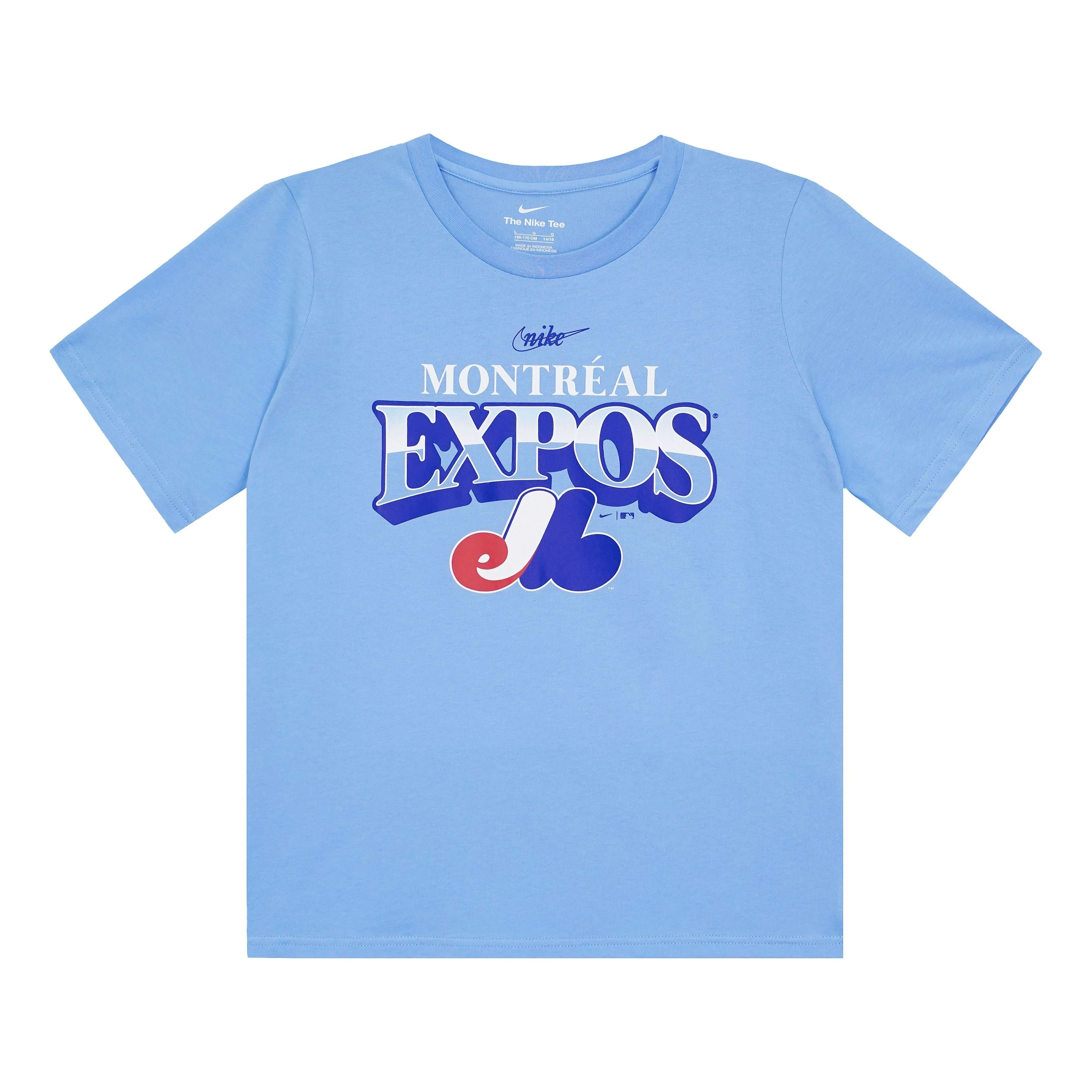 Nike Montreal Expos Cooperstown Collection Rewind Arch T-shirt 'Powder Blue' 3Z3B7SBGM-EXP - 1