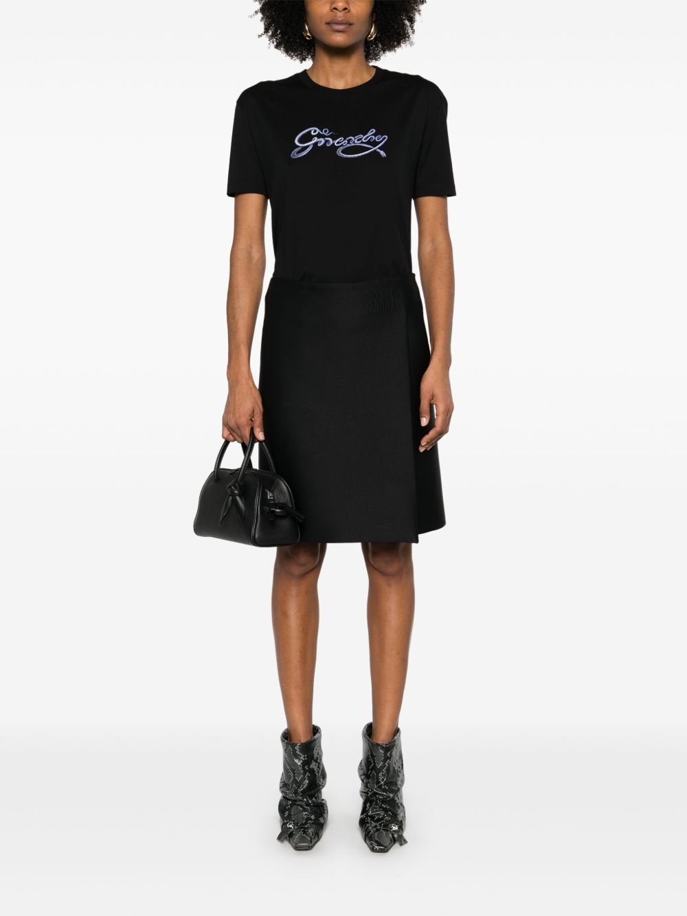 snake-print T-shirt - 2