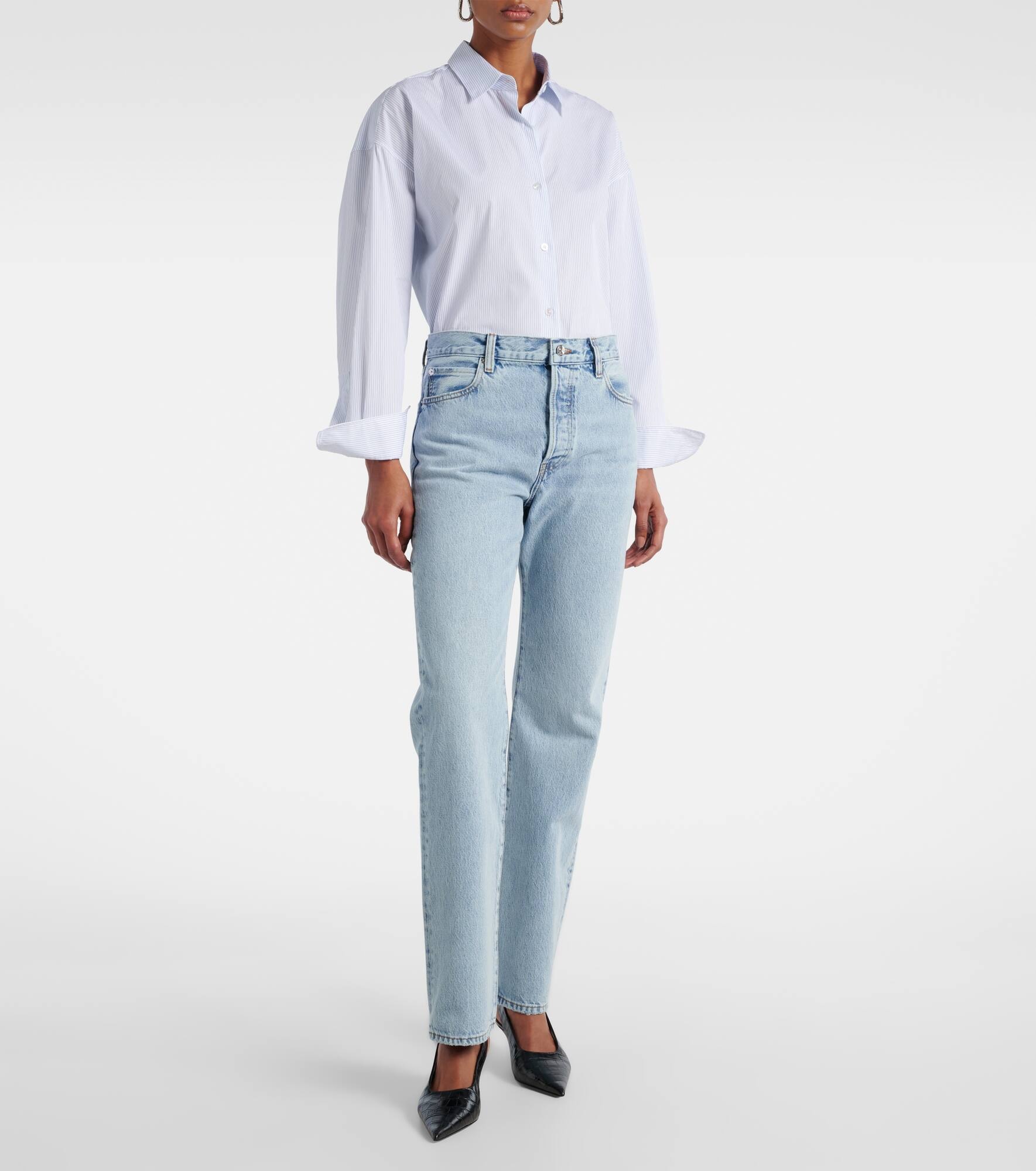Staple high-rise straight jeans - 7