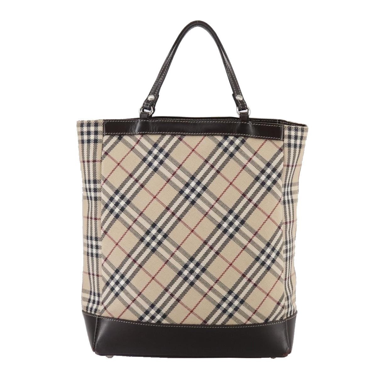 Burberry Nova Check Blue Label Hand Bag Canvas Beige - 2