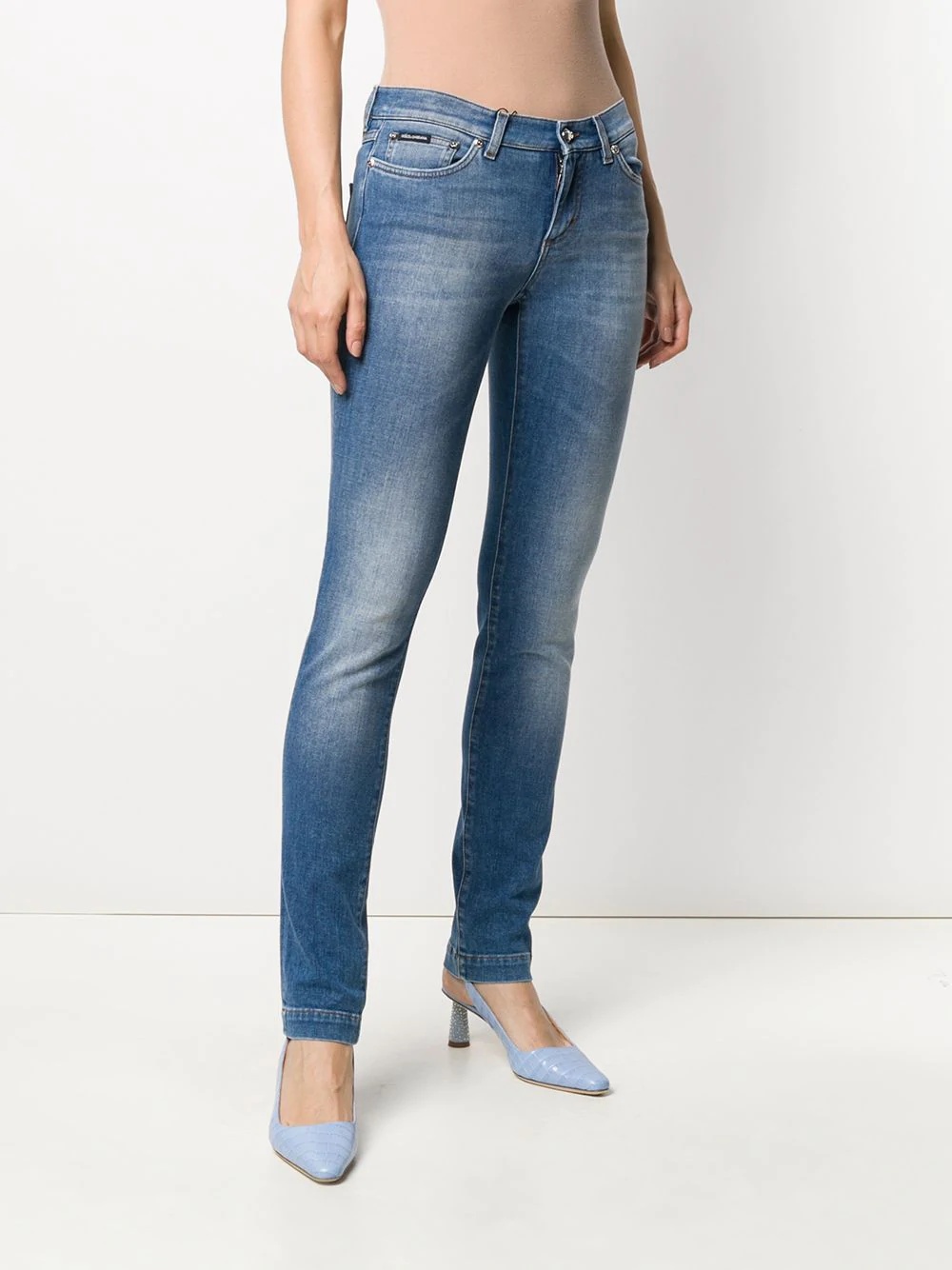 faded effect skinny jeans - 3