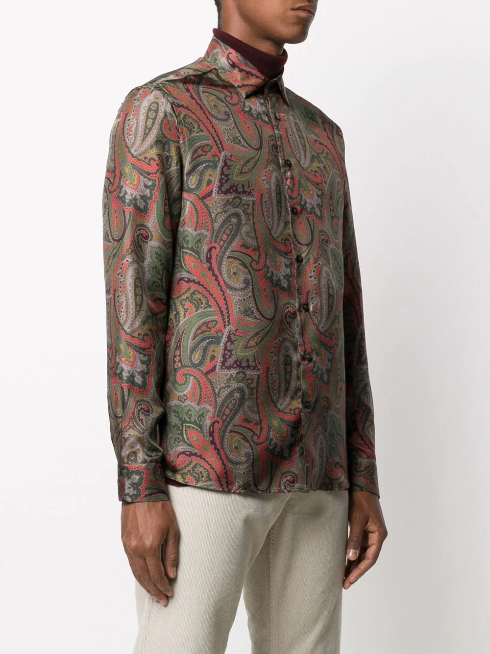 paisley print shirt - 3