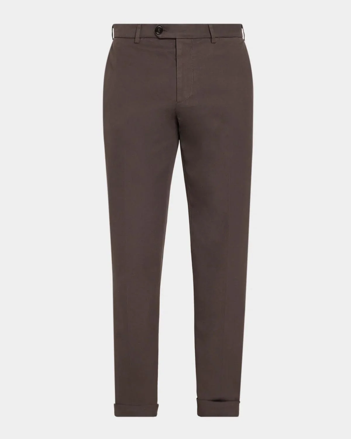 Men's Cotton Straight Leg Flat-Front Pants - 1