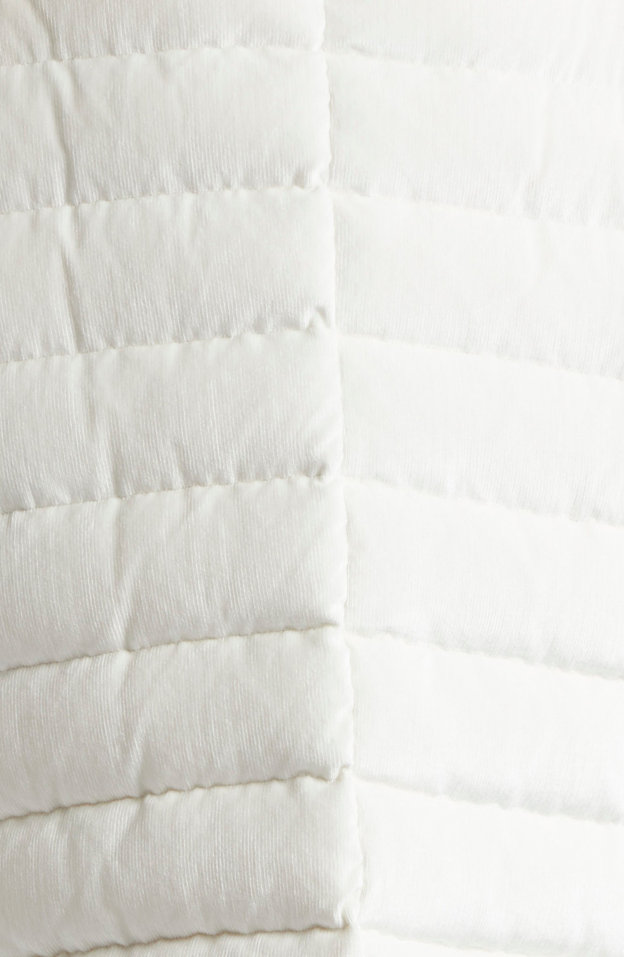 Herno Velvet Corduroy Channel Quilted Down Jacket in White at Nordstrom - 6