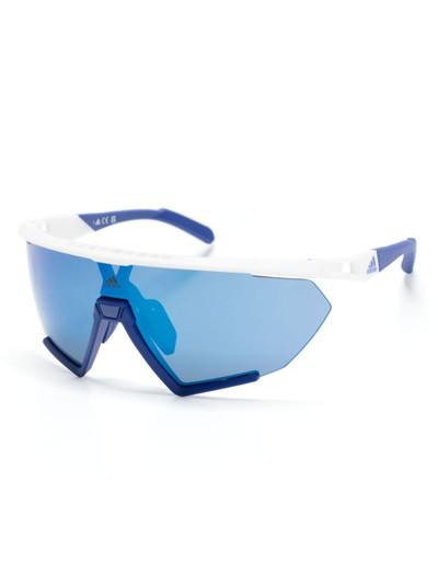 adidas geometric-frame sunglasses outlook