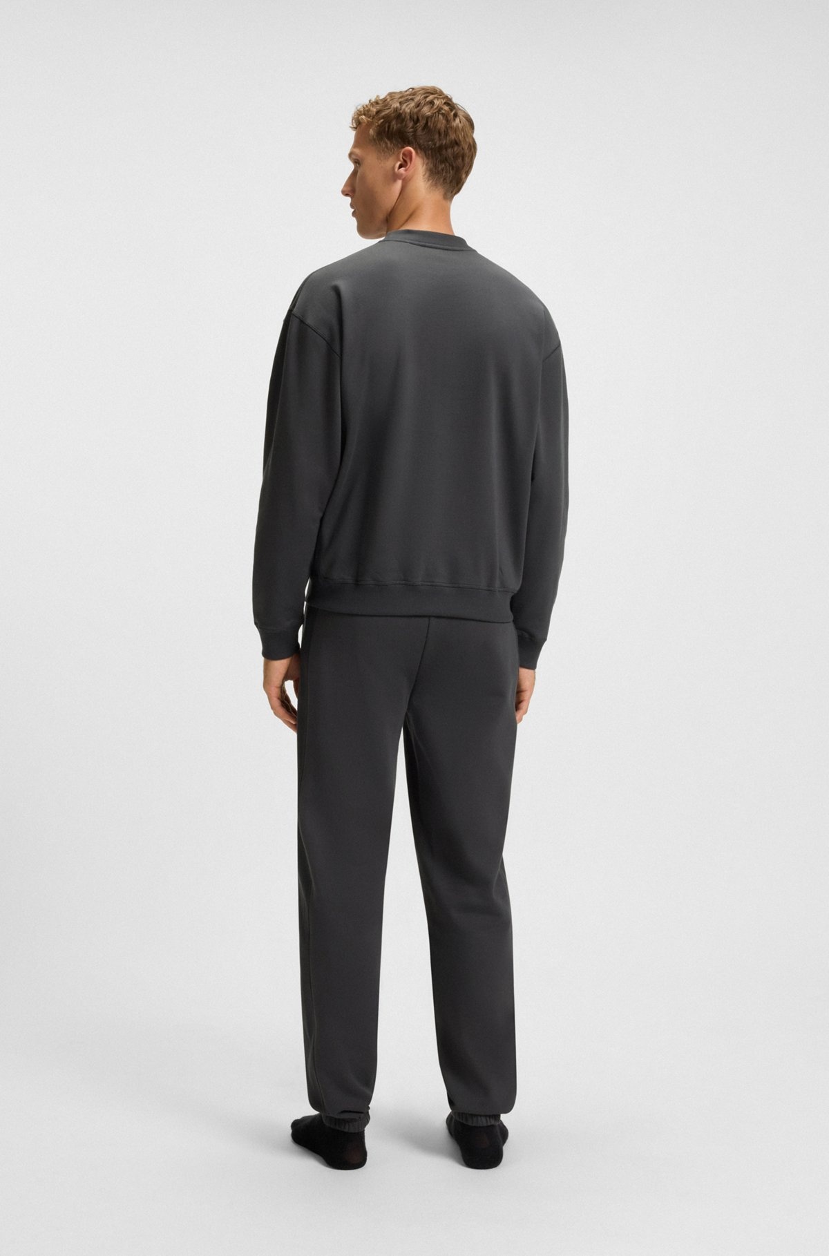 COTTON-TERRY SWEATSHIRT WITH DOUBLE B MONOGRAM - 4