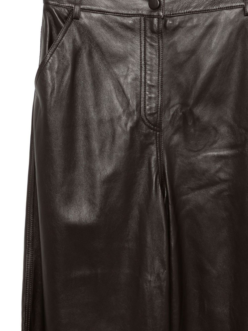 lamb leather straight-leg trousers 3