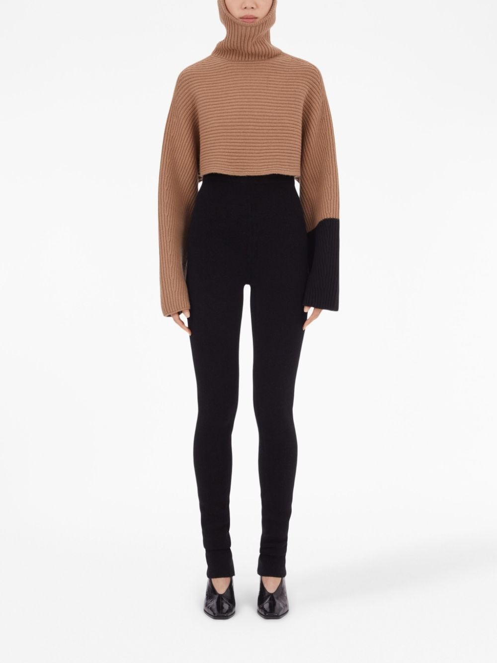 colour-block ribbed jumper - 2